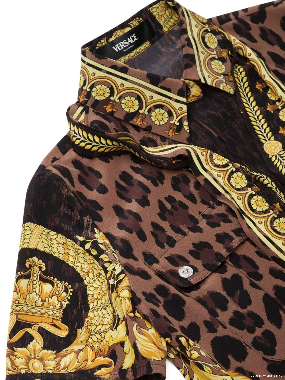 Affordable dress Lavalliere Barocco-print Women Wild mini Versace 0413